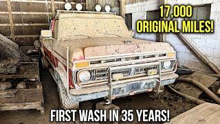 First Wash in 35 Years Ford F250 BARN FIND With 17k Original Miles  Satisfying Restoration