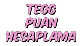 TEOG PUAN HESAPLAMA