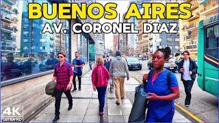 【4K】Maravilloso ATARDECER - Avenida Coronel Díaz Palermo  Buenos Aires Walking Tour