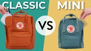 Fjallraven Kanken Classic vs Mini Backpack what you need to know