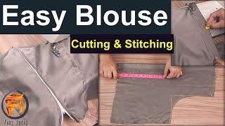 Easy Blouse Cutting and Stitching course class  Simple Blouse Cutting method #fariideas #stitching