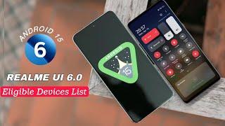 Realme UI 6.0 Eligible Device List  Realme Android 15 New Update  Android 14 Update realme Devices