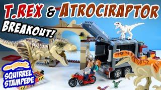 LEGO Jurassic World Dominion T. Rex & Atrociraptor Dinosaur Breakout Speed Build Review