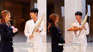 BTS JIN Full Interview with 2024 PARIS Summer Olympics for Torchbearer