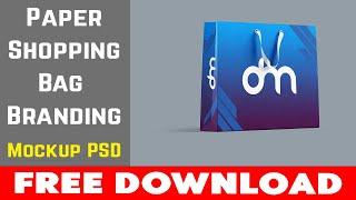 Download Paper Shopping Bag Branding Mockup  Multidownload.xyz