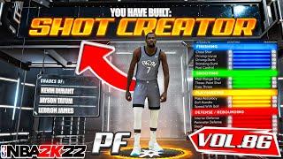 CONTACT DUNKING SHOT CREATOR BUILD AT POWER FORWARD ON NBA 2K22 RARE BUILD SERIES VOL. 86