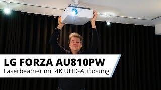 LG Forza LG CineBeam AU810PW 4K Laser Beamer - Der große Bruder des LG Forte