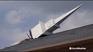 Church used as a sanctuary during a tornado in Dayton Ohio