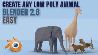 Low Poly Animals  Quick and Easy  Basic Tutorial