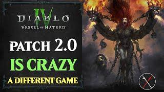 Diablo 4 Patch 2.0 is a DIFFERENT GAME Difficulties Runewords Fixed Uniques Class Changes coming