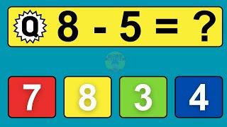 20 One Digit Subtraction Quiz  Math Quiz for Kids