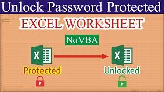 How to Unlock Password Protected Excel File Without VBA