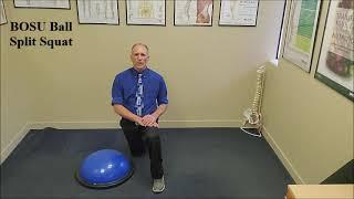 BOSU Ball Split Squat