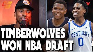 Jeff Teague says Timberwolves WON NBA draft Rob Dillingham joins Anthony Edwards  Club 520