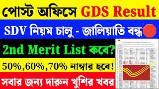 Post Office GDS 2nd Merit List 2024GDS SDV MethodGDS Result 2024