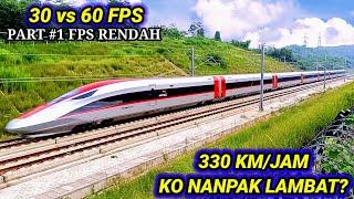 KENAPA NAMPAK LAMBAT? Speed 330KMJam Whoosh Kereta Cepat Jakarta Bandung KCIC KCJB