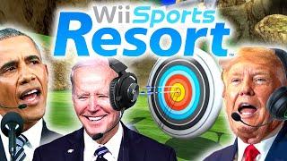 US Presidents Play Archery in Wii Sports Resort