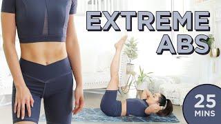 Extreme Abs Workout  25 Min At Home Upper Abs Lower Abs Obliques & Total Core Pilates Routine