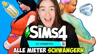 Wir testen das NEUE Pack ABER schwängern ALLE MIETER  Die Sims 4 Zu vermieten Nesmeralda