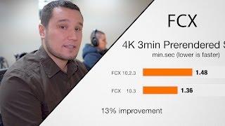 New Final Cut Pro 10.3 Performance Improvements tested VS 10.2.3