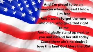 Lee Greenwood - God Bless The USA Lyrics