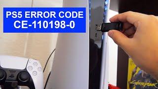 How to Copy Video Clips From PS5 to USB Drive Error Code CE-110198-0