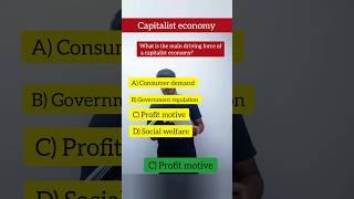 capitalist economy part 1  business economics mcq questions  ca foundation #shorts