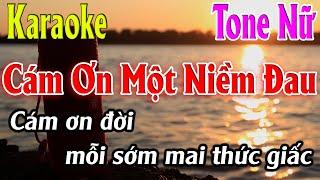 Cám Ơn Một Niềm Đau Karaoke Tone Nữ  Am  Karaoke Lâm Organ - Beat Mới