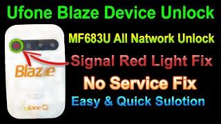 Ufone Blaze MF683U Device Unlock #How To Unlock Ufone Blaze @Ufone Wifi Evo Unlock #Blaze_Mifi_Unloc