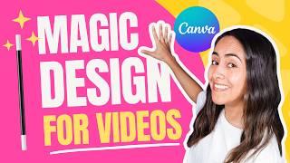 Create Effortless VIDEOS with AI  Canva Magic Design for Video 