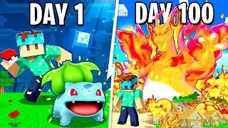 I Spent 100 DAYS in Minecraft PIXELMON Pokémon Mod