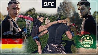 Chechen STREETFIGHTER vs German BOXER  MMA Streetfight  DFC