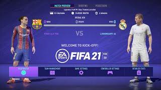 FIFA 21 - FC Barcelona Vs Real Madrid FULL GAMEPLAY - PS4HD