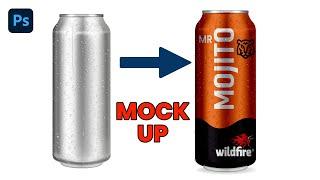 Create Soda Can Mock-up in Photoshop