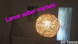 LAMPE  LAMPENSCHIRM SELBER MACHEN  Basteln für Anfänger  DIY Tutorial 