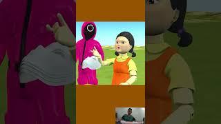 Scary Teacher 3D vs Squid Game Draw and Masking to Squid Game Doll Nice or Error #shortvideo