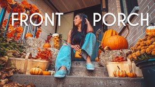 Fall Front Porch  Decorate with me outdoors for Halloween