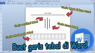 Cara  Membuat Garis Tebal di Word 2010 • #tutorial #word #simplenewsvideo