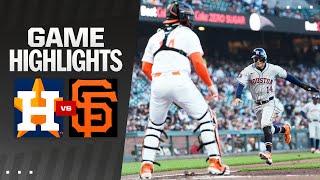 Astros vs. Giants Game Highlights 61124  MLB Highlights
