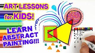 LEARN ABSTRACT ART MODERN ART LESSONS FOR KIDS