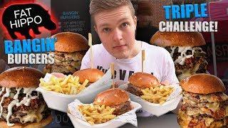 THE TRIPLE FAT HIPPO BURGER CHALLENGE  CONTEST 