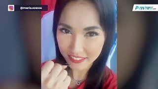 Video Aksi Maria Ozawa Dukung Timnas Indonesia