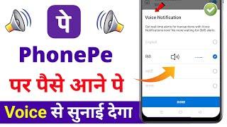 Phone Pe Voice Notification Kaise Chalu Kare  How To Enable Phone Pe Voice Alert