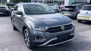 Brand New Volkswagen T-Roc Match 1.5 TSI 150PS in Metallic Indium Grey  Wrexham Volkswagen