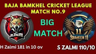 BBCL Match 9  Hussain Zalmi vs Shaheen Zalmi  Highlight  #bajabamkhelcricketleague2024 #bbcl