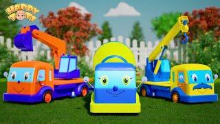  Baby Trucks    Trucks Family Song  Nursery Rhymes For Kids  Happy Tots