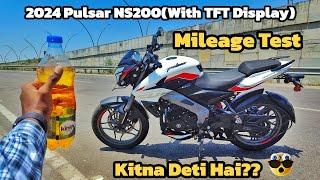 2024 Bajaj Pulsar NS200 Mileage Test  1 Litre me kitna deti hai?  Shocking Mileage