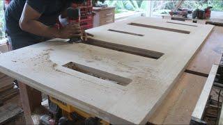 Building a Solid Wood Door  Modern Front Door