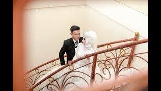 pengantin cowok sangat so sweet terhadap mempelai wanita