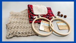 Dollar Tree Embroidery Hoop Ornaments  Coffee Stained Sweater  Just 1 Christmas in July Craft